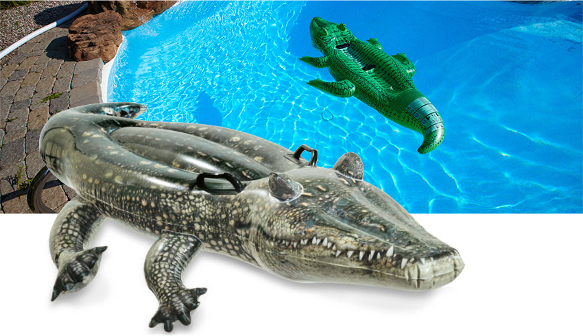 blow up alligator pool toy