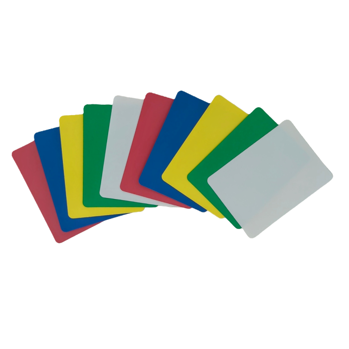 Poker Plastic Multi Colour Cut Cards - 10 Pack