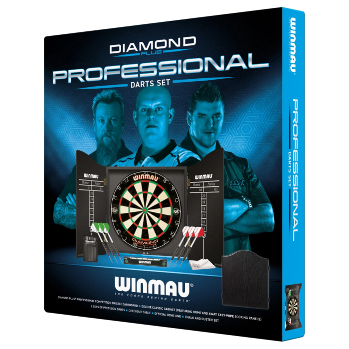 Winmau Diamond Plus Professional Dartboard & Cabinet Set