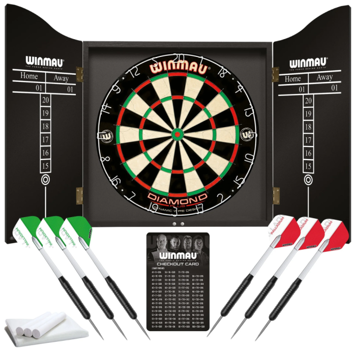 Winmau Diamond Plus Professional Dartboard & Cabinet Set - Image 2