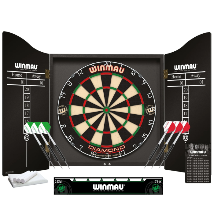 Winmau Diamond Plus Professional Dartboard & Cabinet Set - Image 5