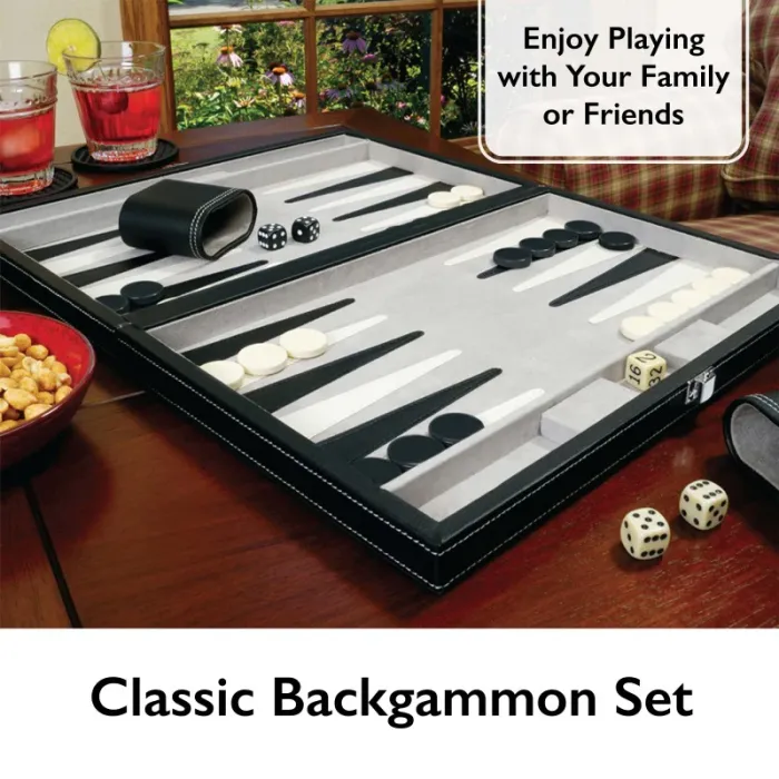 Classic 15" Backgammon Set - Image 2