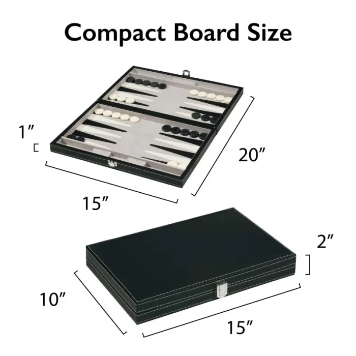 Classic 15" Backgammon Set - Image 6