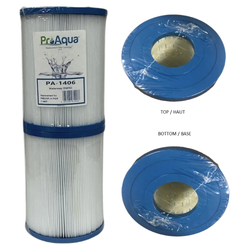 PA1406 Pro-Aqua Spa Filter Cartridge Set of 2 – Replacement for Pleatco PRB25SF-JH, Unicel C-4405/M4306, Filbur FC-2387, Waterway DSF50, Marquis 20342
