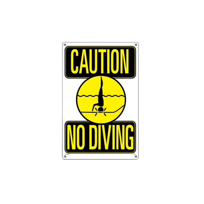 Caution: No Diving Sign