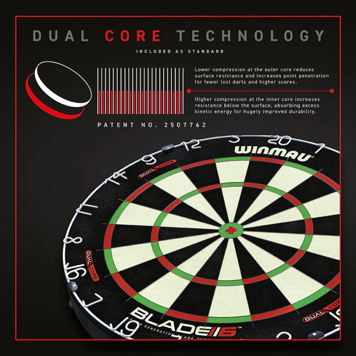 Winmau Blade 6 Dual Core Dartboard - Image 7
