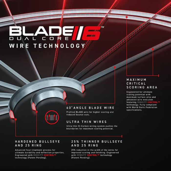 Winmau Blade 6 Dual Core Dartboard - Image 6