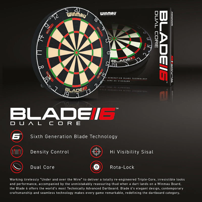 Winmau Blade 6 Dual Core Dartboard - Image 3