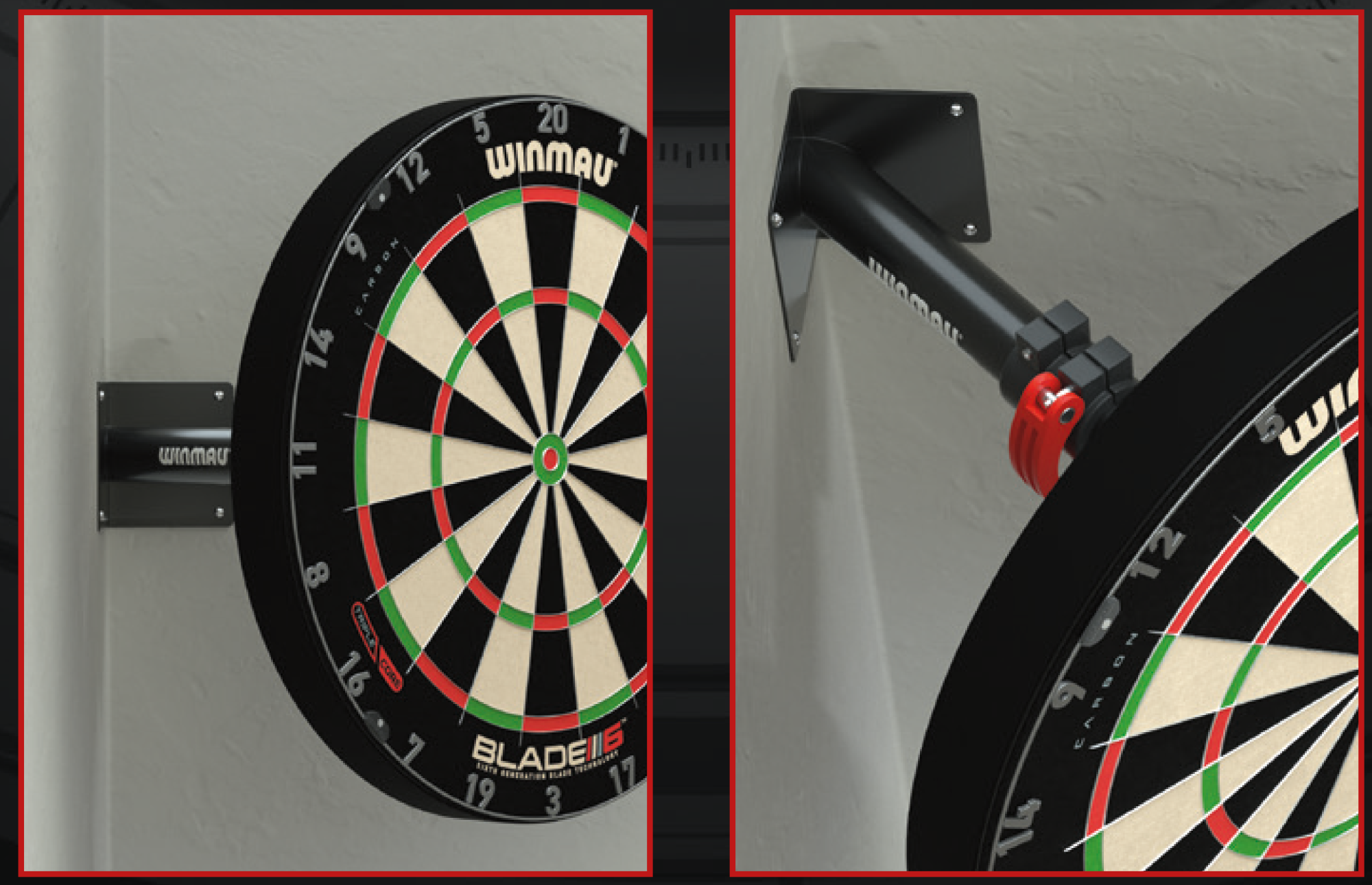 Edge Telescopic Corner Dartboard Bracket - Image 3