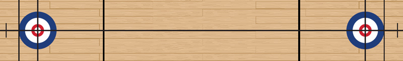 Custom Shuffleboard Playfield: Curling (Colour)