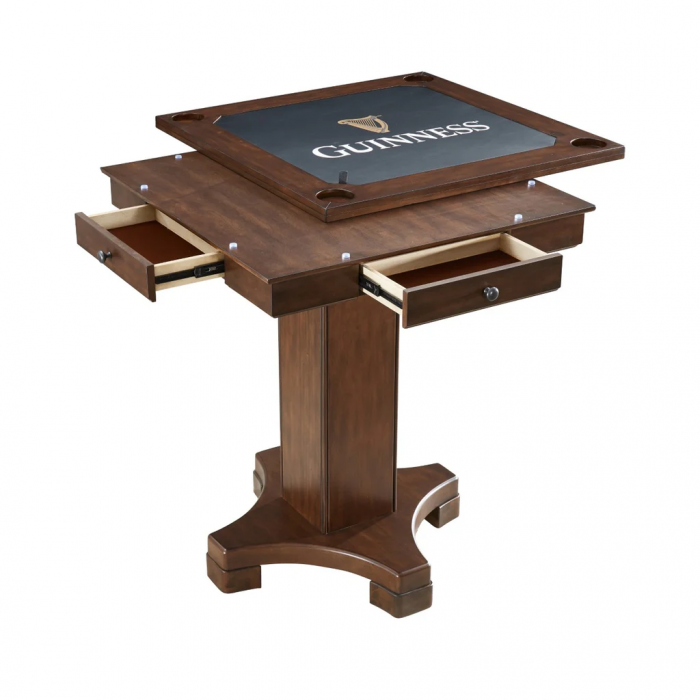 Guinness 42" High-Top Pub & Game Table - Warm Walnut Finish - Image 2