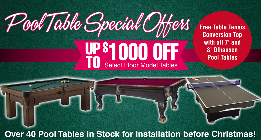 Black Friday Pool Table Special Offers