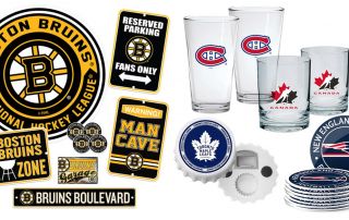 Sports Themed Game Room Decor and Barware