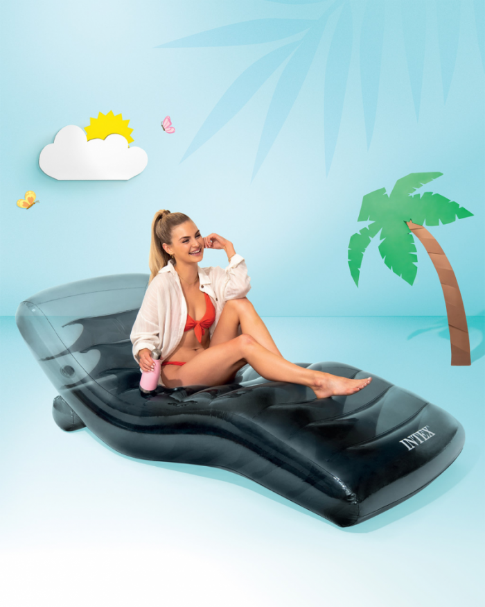Cool Grey Pool Lounge Mat - Image 3