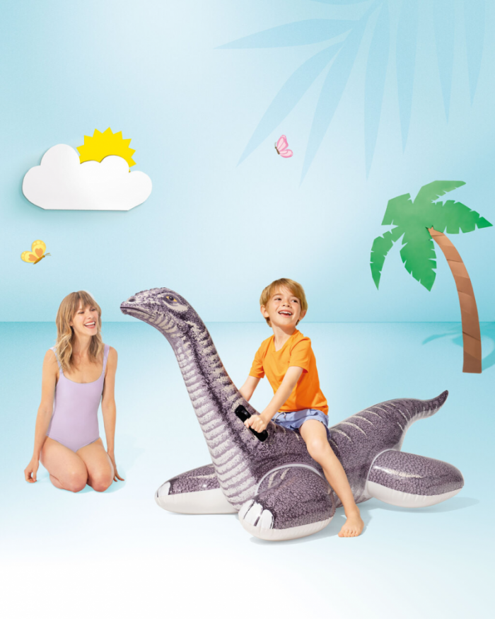 Brontosaurus Ride-on Inflatable Pool Float - Image 3
