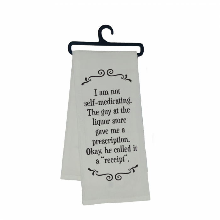 Scrunchy Face Kitchen & Bar Towels - 'Self-Medicating'