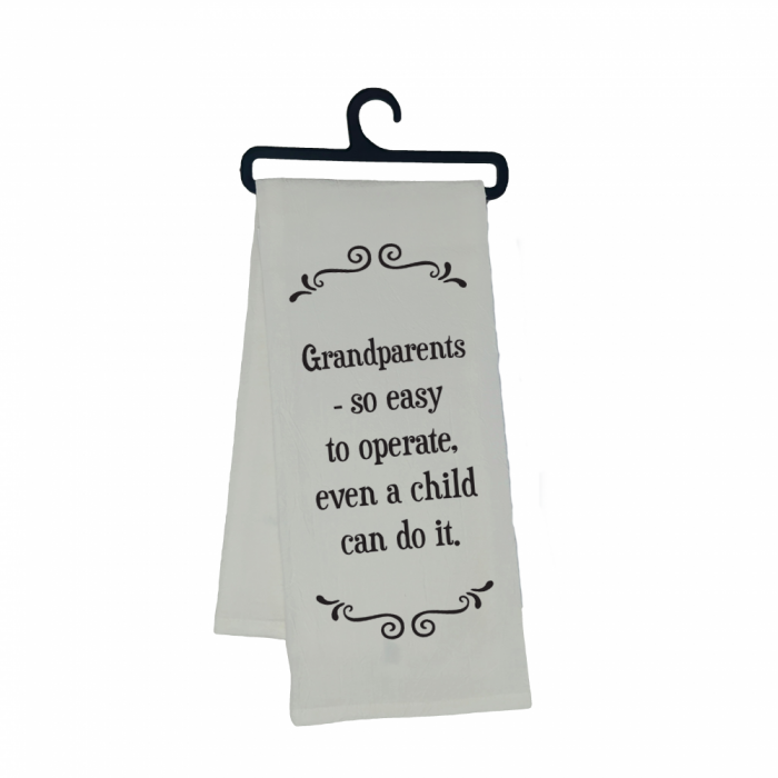 Scrunchy Face Kitchen & Bar Towels - 'Grandparents'