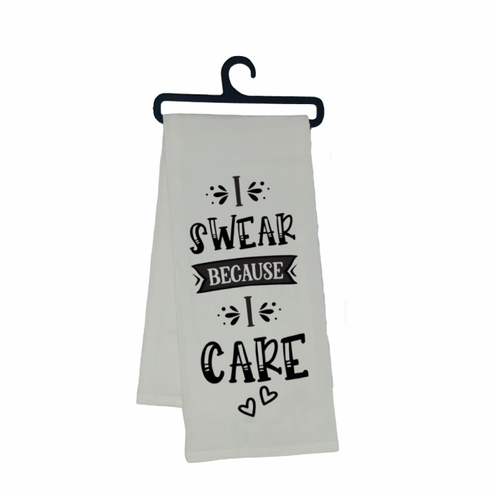 Scrunchy Face Kitchen & Bar Towels - 'I Care'
