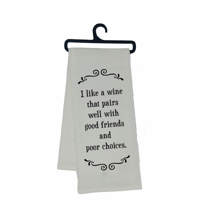 Scrunchy Face Kitchen & Bar Towels - 'Poor Choices'