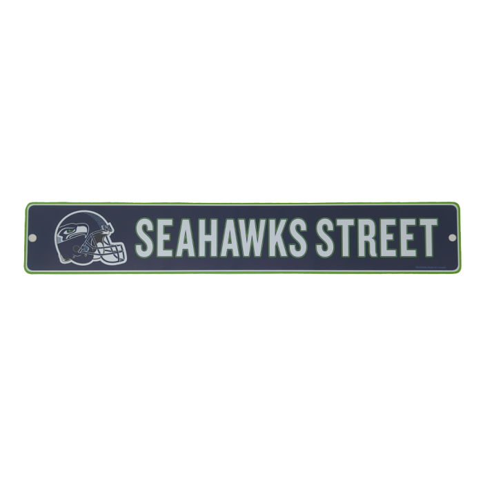 NFL Seattle Seahawks 4" x 23" Street Sign