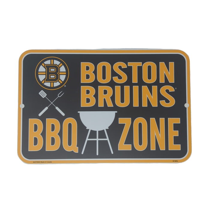 NHL Boston Bruins 10" x 15" BBQ Sign