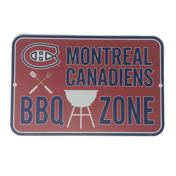 NHL Montreal Canadiens 10" x 15" BBQ Sign