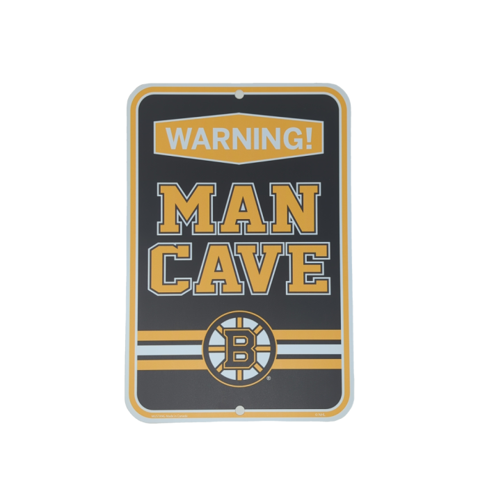 NHL Boston Bruins 10" x 15" Man Cave Sign
