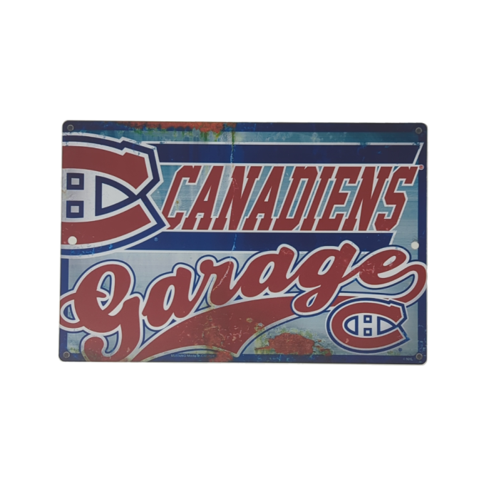 NHL Montreal Canadiens 11" x 7.5" Garage Sign