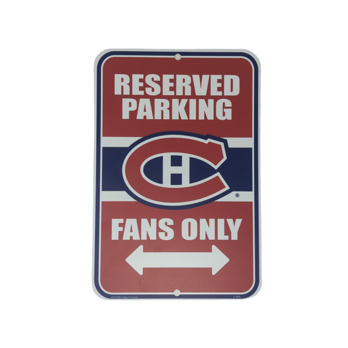 NHL Montreal Canadiens 10" x 15" Parking Sign