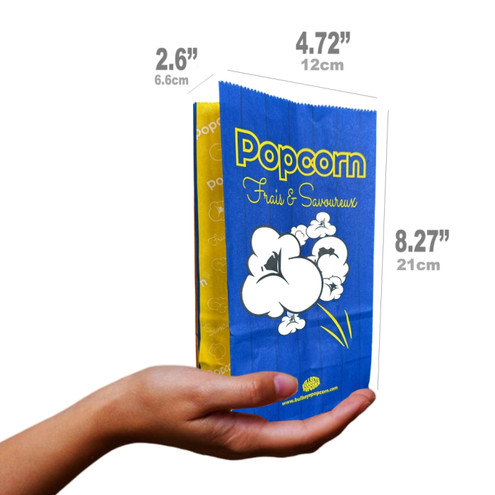 Popcorn Bags 1.5oz w/ Flat Bottom - 100pk - Image 3