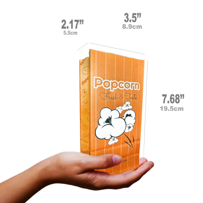 Popcorn Bags 1oz w/ Flat Bottom - 100pk - Image 3