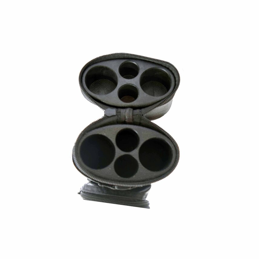 Oval & Trim Hard Cue Case - Red Trim 2Bx2S - Image 4