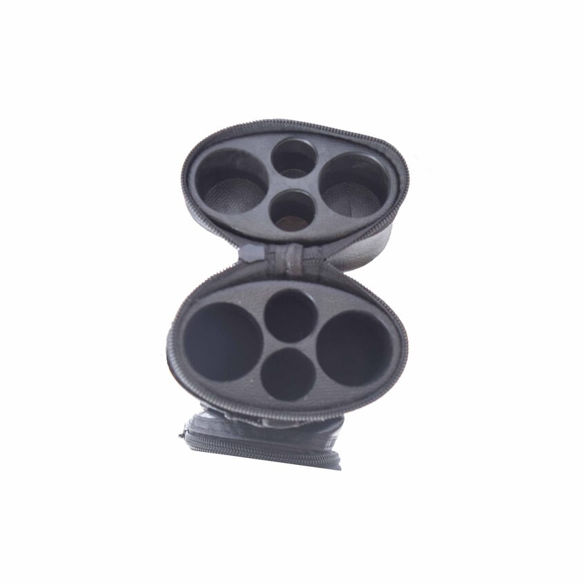 Oval & Trim Hard Cue Case - Yellow Trim 2Bx2S - Image 4