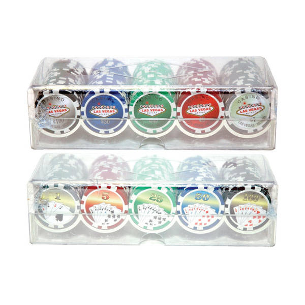 Las Vegas Poker Chip Set - 100pc
