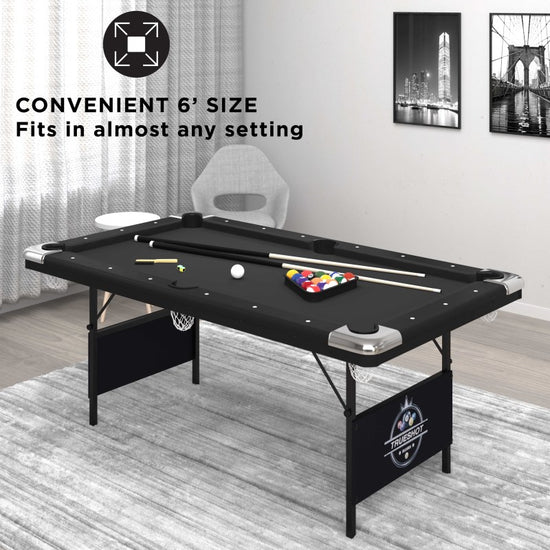 True Shot 6' Folding Billiard Table (In-Store Pickup Only) - Image 13