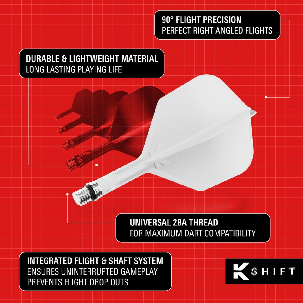 Target - K-Shift No. 6 All-In-One Flight & Shaft - Black - Image 2