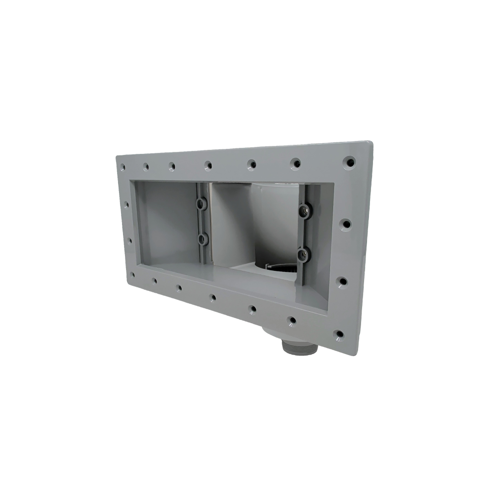 Lacus Widemouth Aboveground Thru-Wall Skimmer Kit - Light Grey