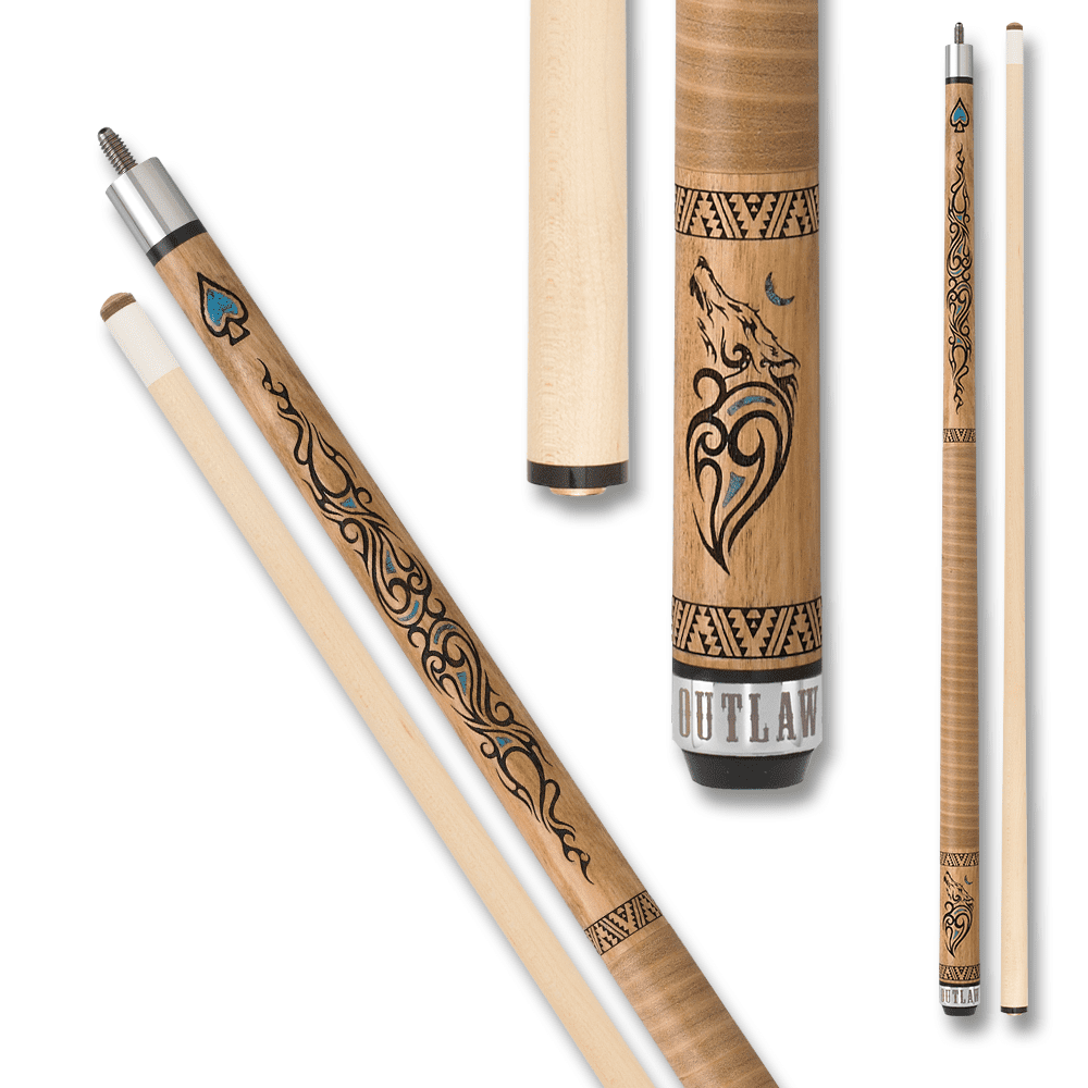 Outlaw Thunder Series - Tribal Wolf Cue