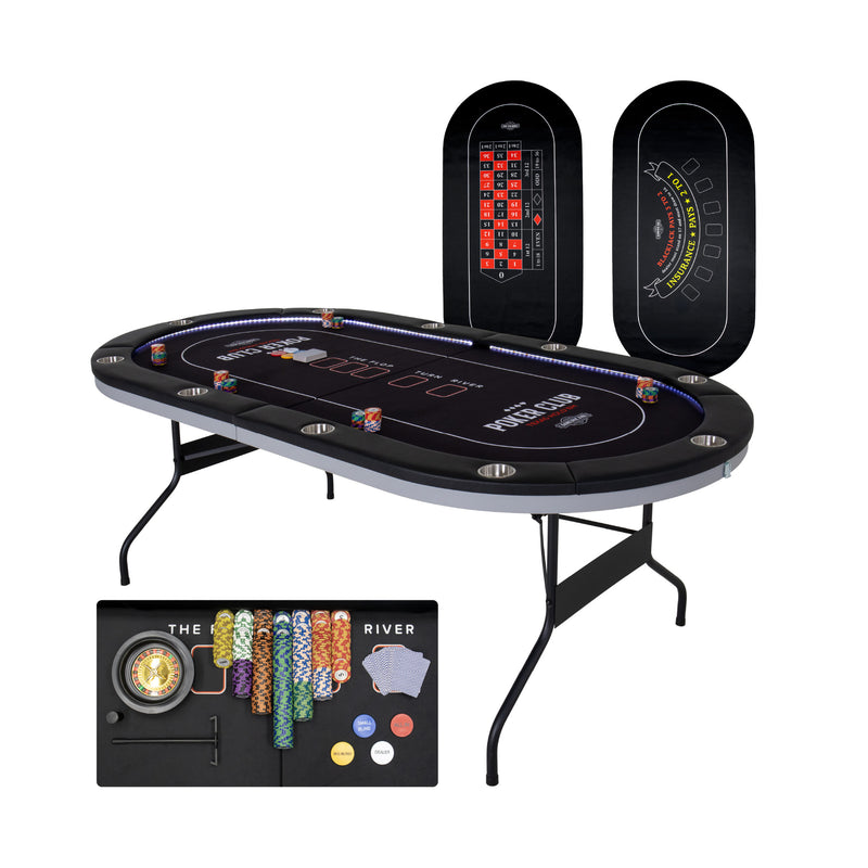 84" Oval LED Casino Table (In-Store Pickup or Local Delivery Only)